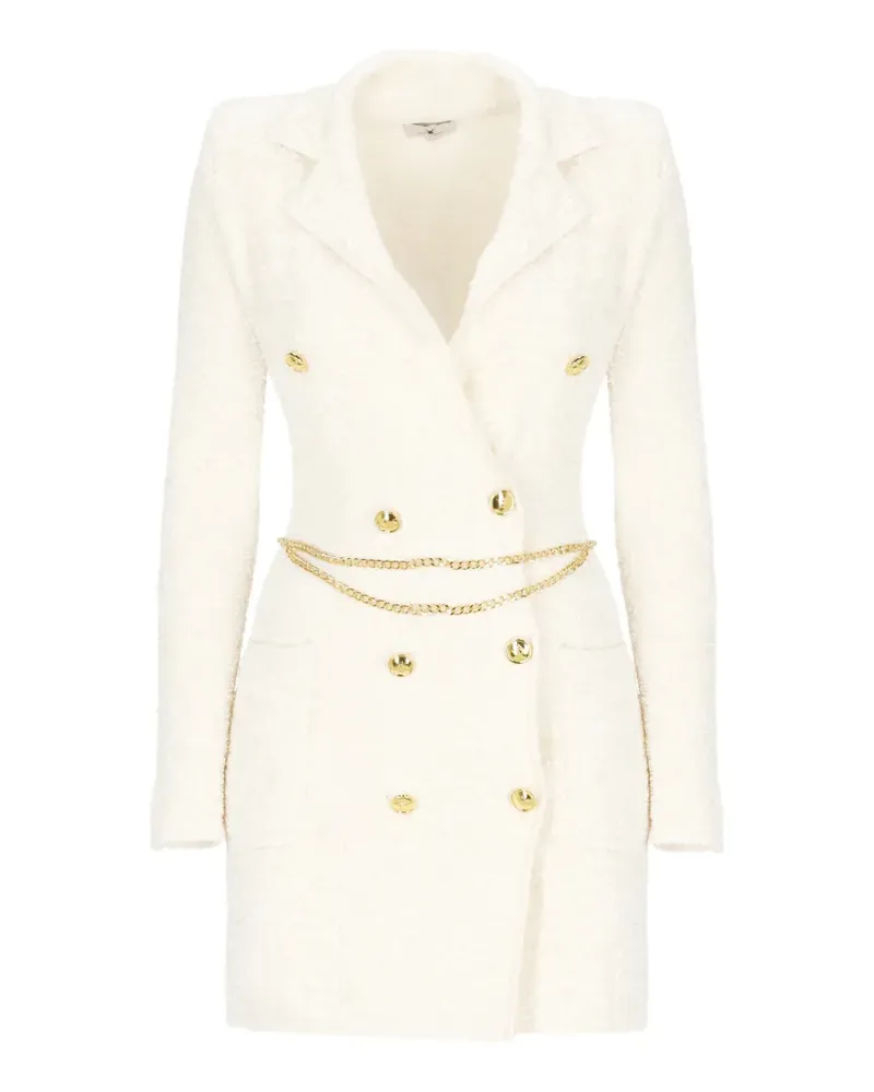 Elisabetta Franchi double-breasted mini dress - Nude Nude