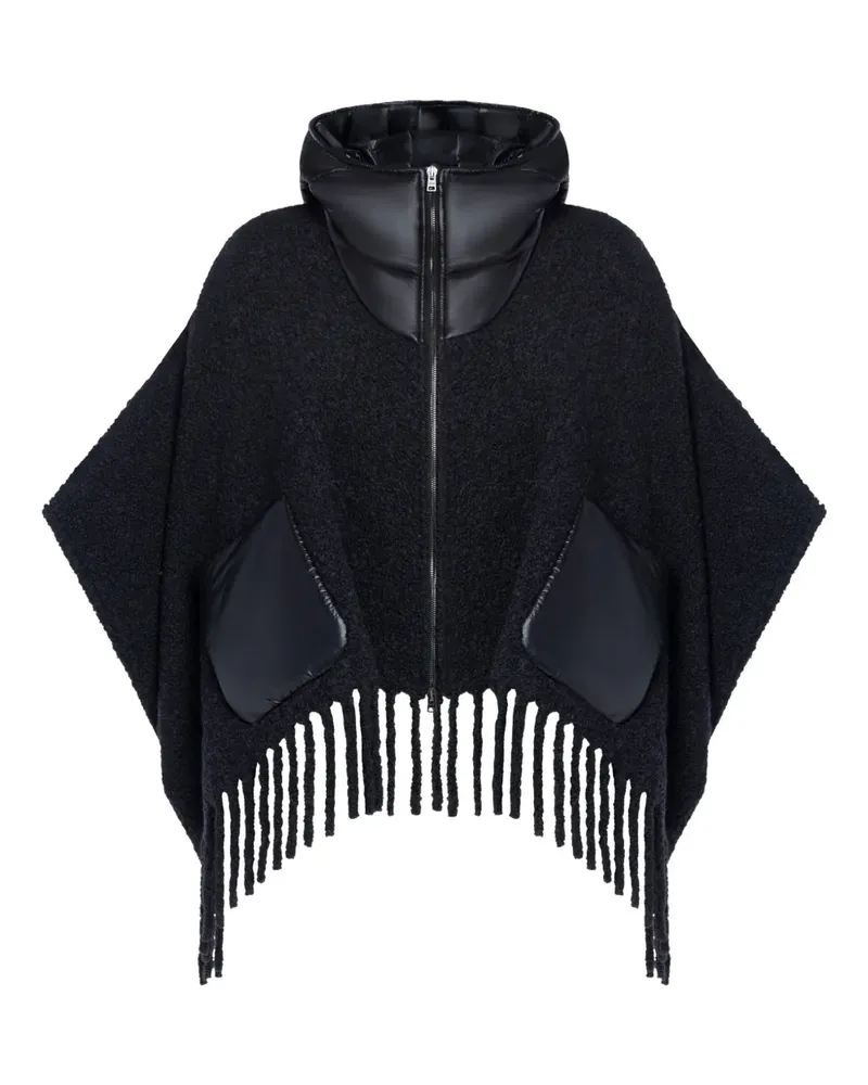 Herno Jacke mit Fransensaum - Schwarz Schwarz