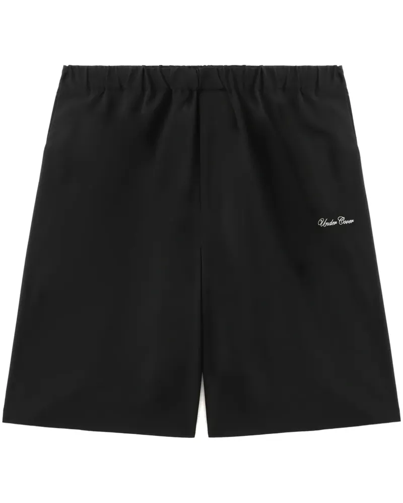 Undercover Shorts mit Text-Print - Schwarz Schwarz