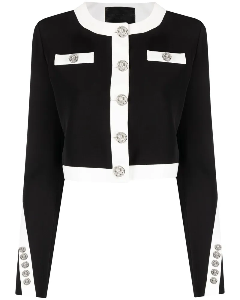 Philipp Plein Zweifarbige Jacke - Schwarz Schwarz