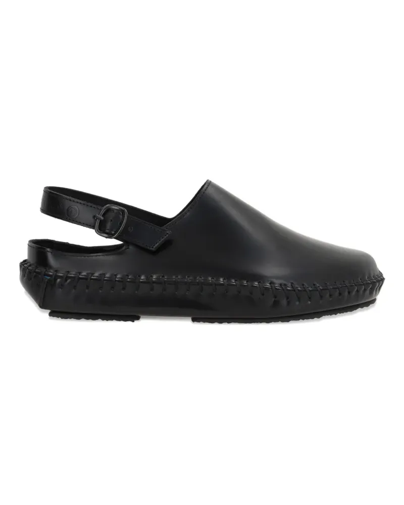 10 Corso Como Mules aus Leder - Schwarz Schwarz