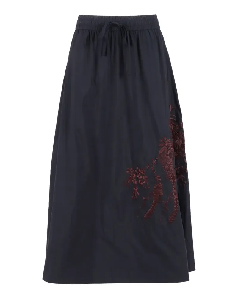 P.A.R.O.S.H. P.A.R.O H. embroidery skirt - Blau Blau