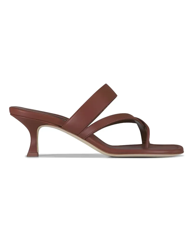 Manolo Blahnik Susa strappy leather sandals - Braun Braun