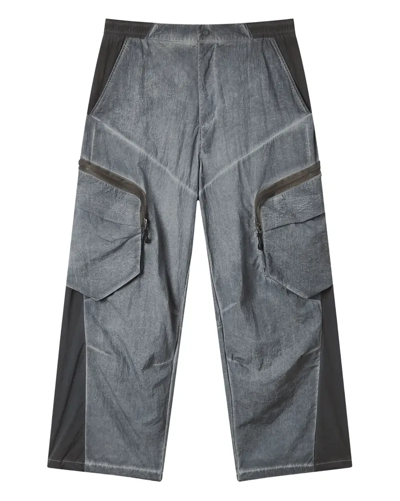 FIVE CM Cargohose mit Kontrasteinsätzen - Grau Grau