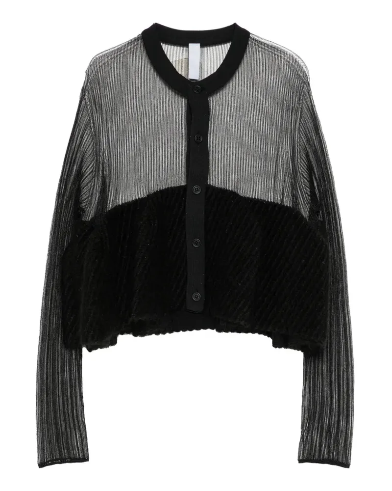 CFCL Ausgestellter Pottery Cardigan - Schwarz Schwarz