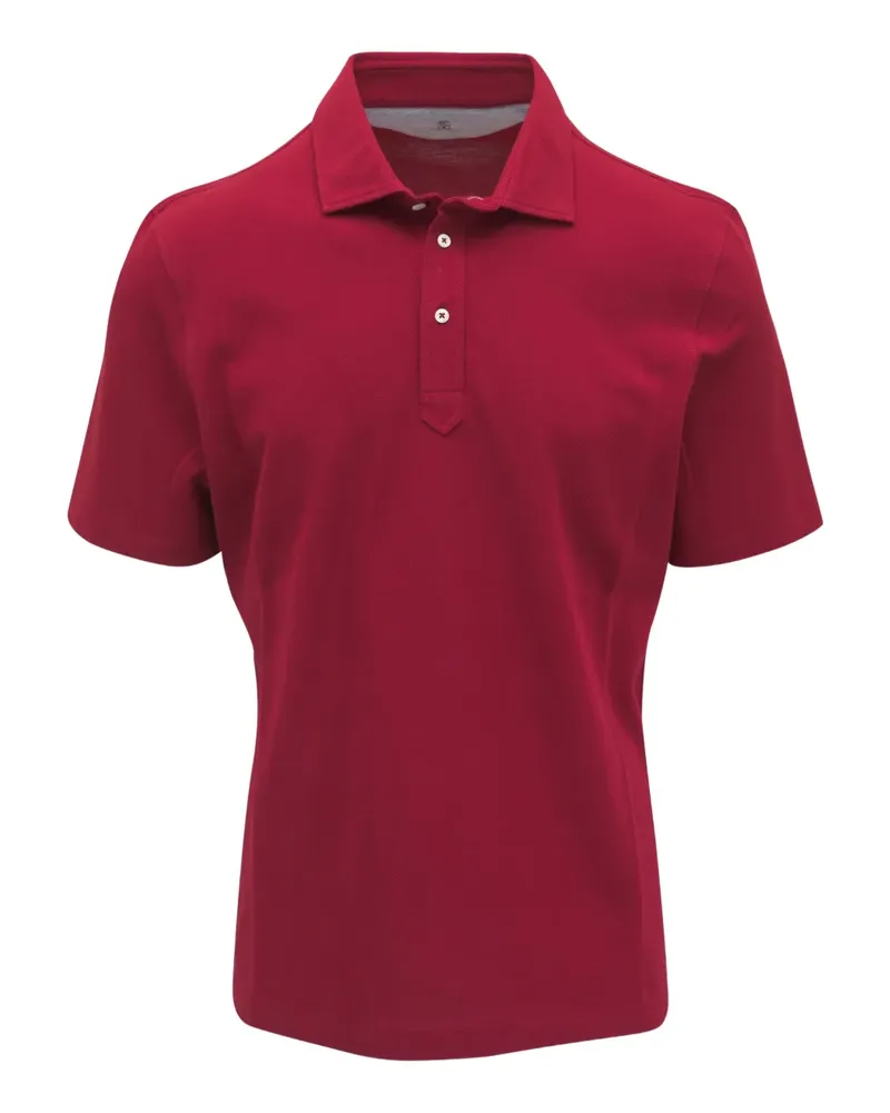 Brunello Cucinelli Poloshirt mit kurzen Ärmeln - Rot Rot