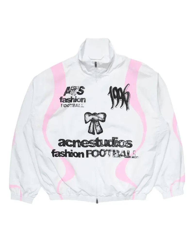Acne Studios technical jacket with logo - Weiß Weiß