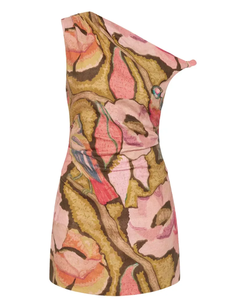 SIR Minikleid mit abstraktem Print - Nude Nude