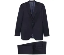 Anzug mit Jacquardmuster - Blau