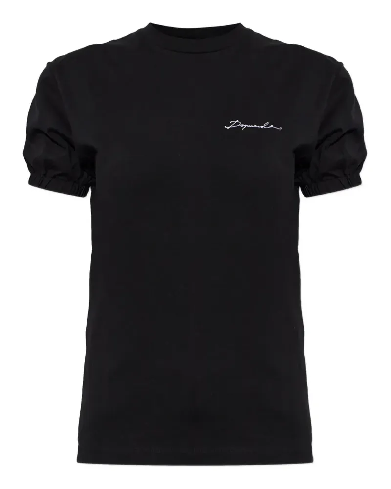 Dsquared2 puff-sleeve T-shirt - Schwarz Schwarz