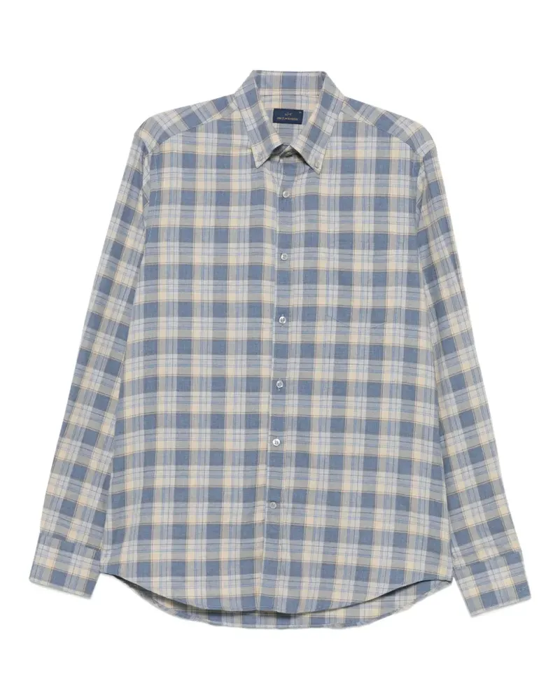 Paul & Shark Kariertes Hemd - Blau Blau