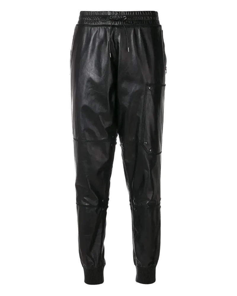 Tom Ford Drapierte Bikerhose - Schwarz Schwarz
