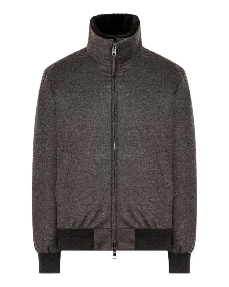 DUNO Bomberjacke mit Stehkragen - Braun Braun