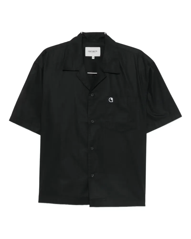 Carhartt WIP Kendry logo-embroidered short-sleeve cotton shirt - Schwarz Schwarz