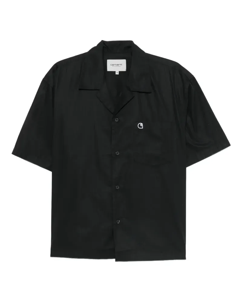 Carhartt WIP Kendry logo-embroidered short-sleeve cotton shirt - Schwarz Schwarz