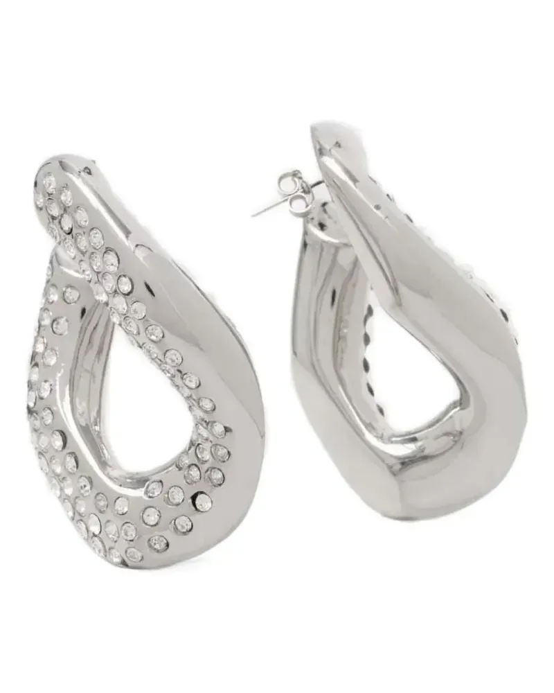 Patrizia Pepe Ohrringe mit Kristallen - Silber Silber