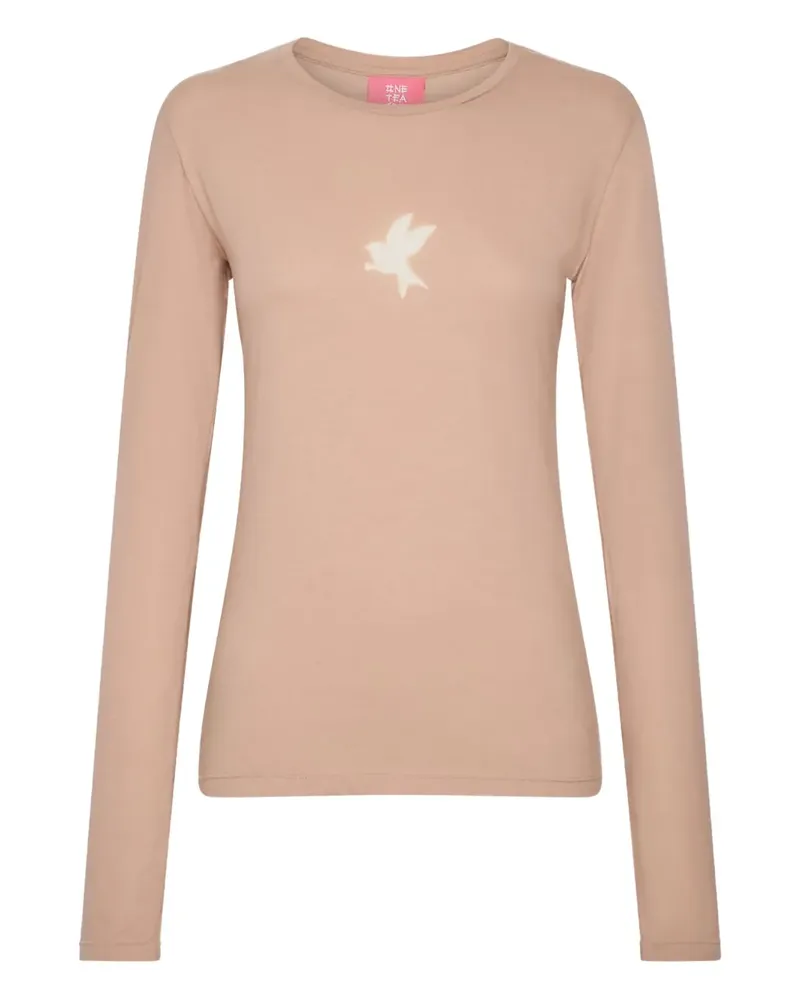 One Teaspoon graphic long-sleeved T-shirt - Rosa Rosa