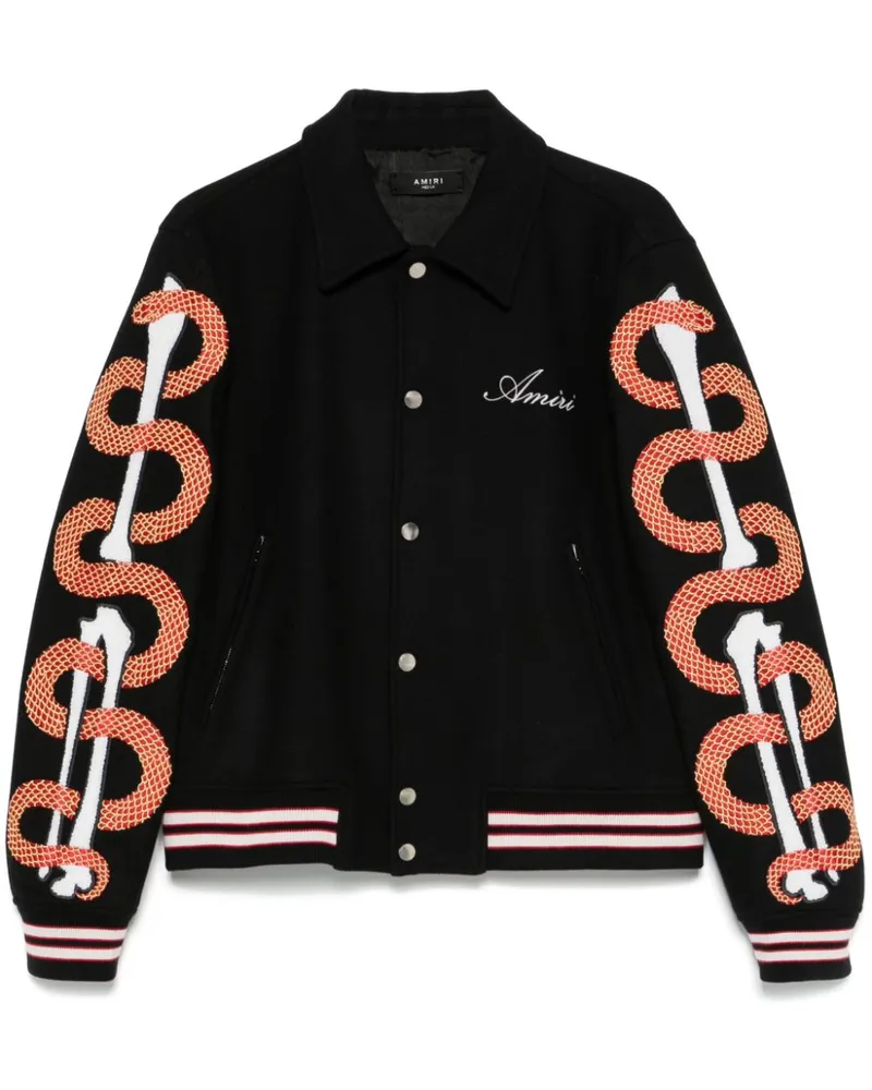 Amiri Snake Bones Jacke - Schwarz Schwarz