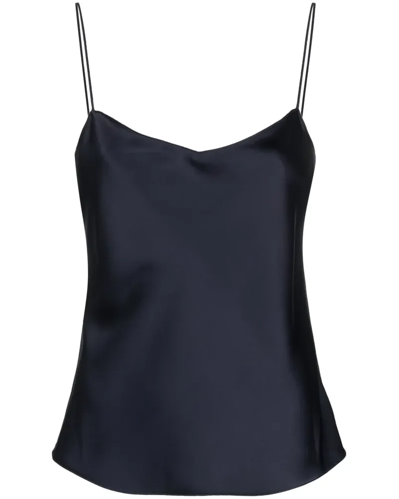 Theory Top aus Seide - Blau Blau