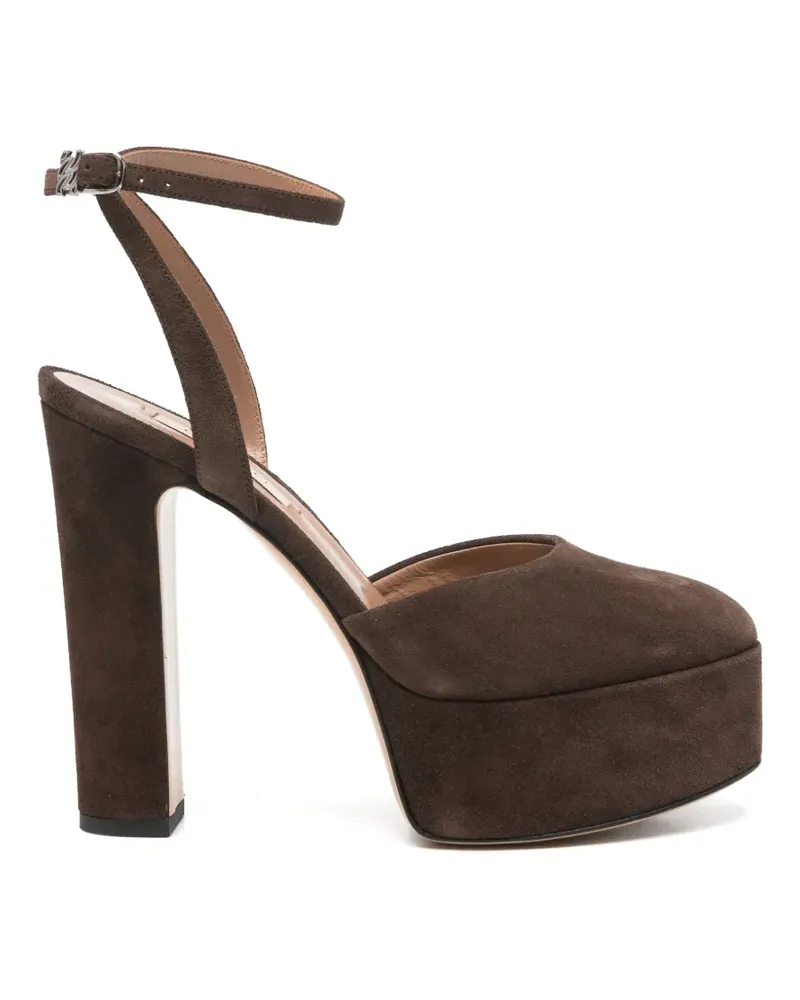Casadei Plateau-Pumps aus Wildleder - Braun Braun