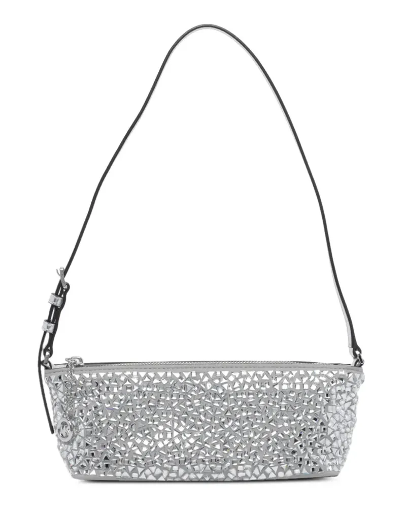 Michael Kors Laila Clutch mit Kristallverzierung - Silber Silber