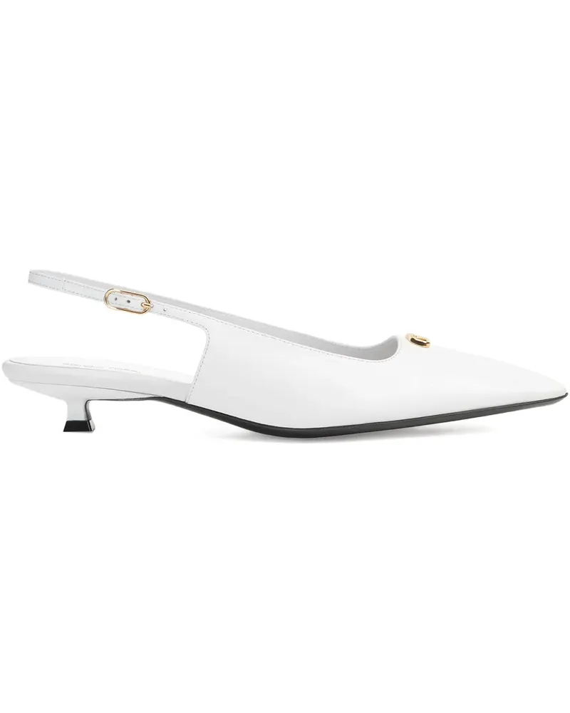 Sergio Rossi square-toe sandals - Weiß Weiß