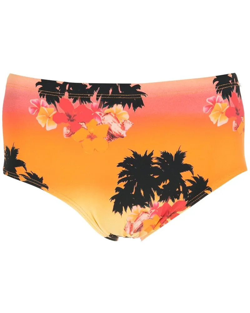 Amir Slama Badehose mit Ilha de Hibiscus-Print - Mehrfarbig Mehrfarbig
