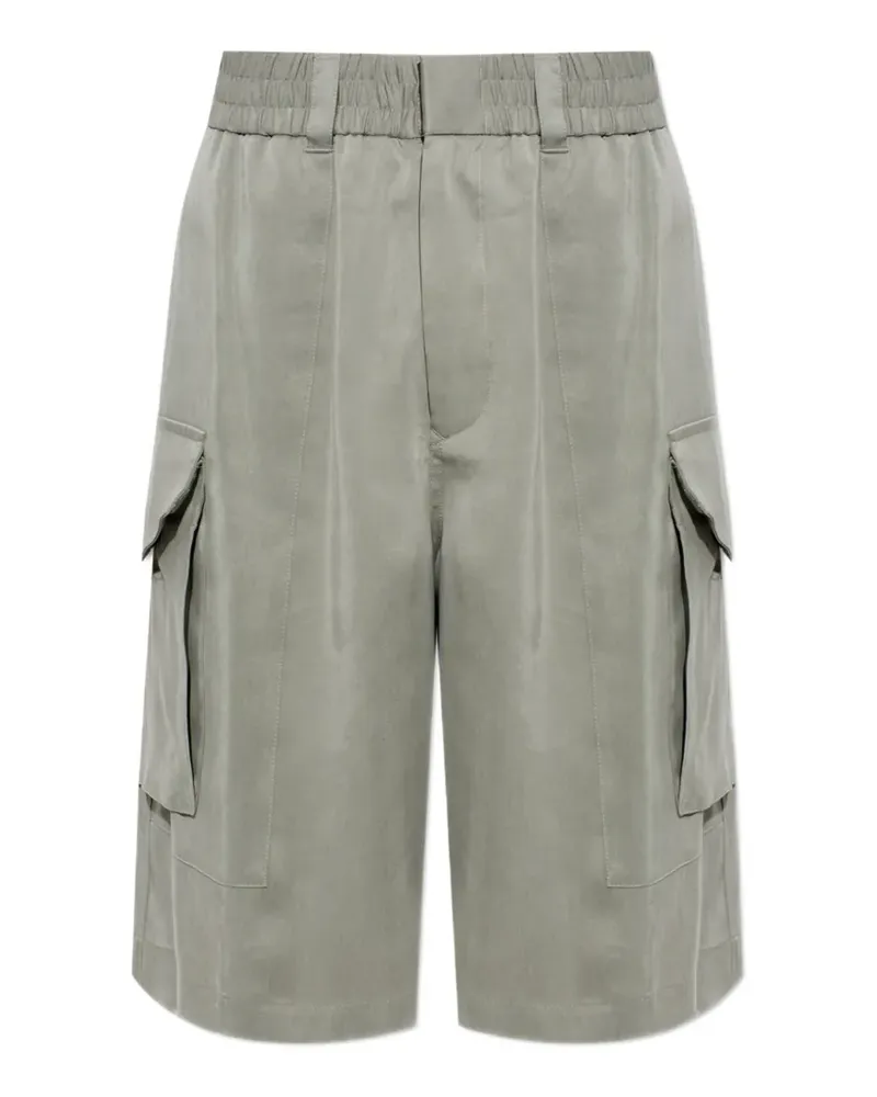 Giorgio Armani pleated cargo shorts - Grau Grau