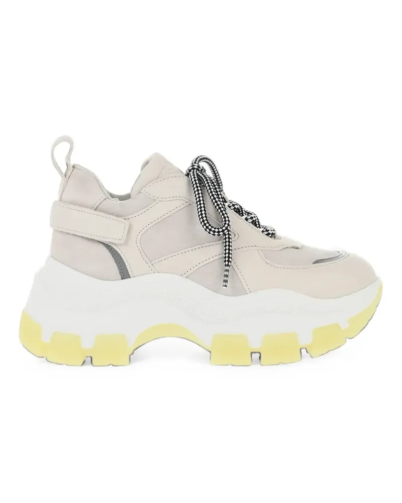 Prada platform touch-strap sneakers - Nude Nude
