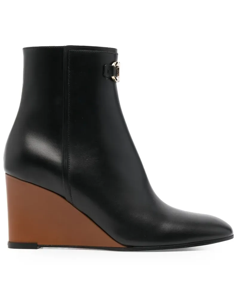 Ferragamo Stiefeletten mit Wedge 70mm - Schwarz Schwarz