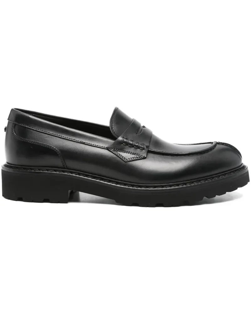 Canali Klassische Penny-Loafer - Schwarz Schwarz