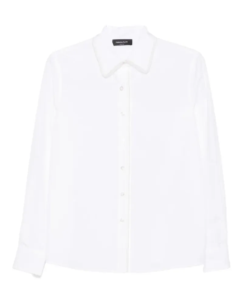 Fabiana Filippi long-sleeve shirt - Weiß Weiß