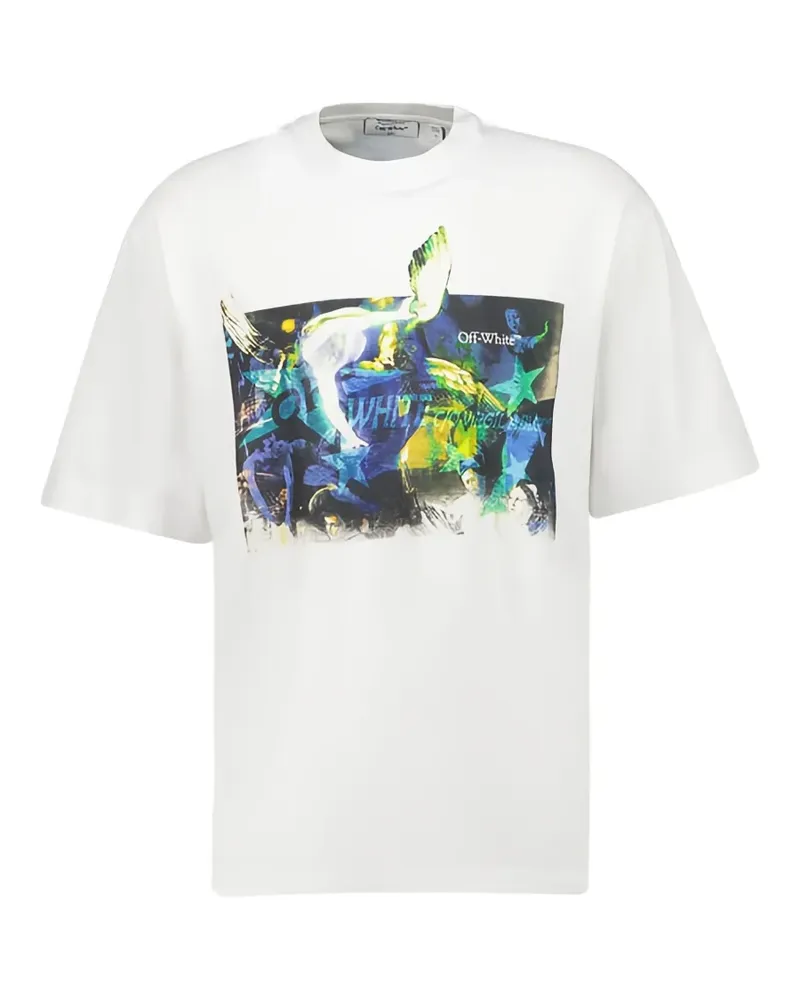 OFF-WHITE Caravaggio Skate T-Shirt mit Print - Weiß Weiß