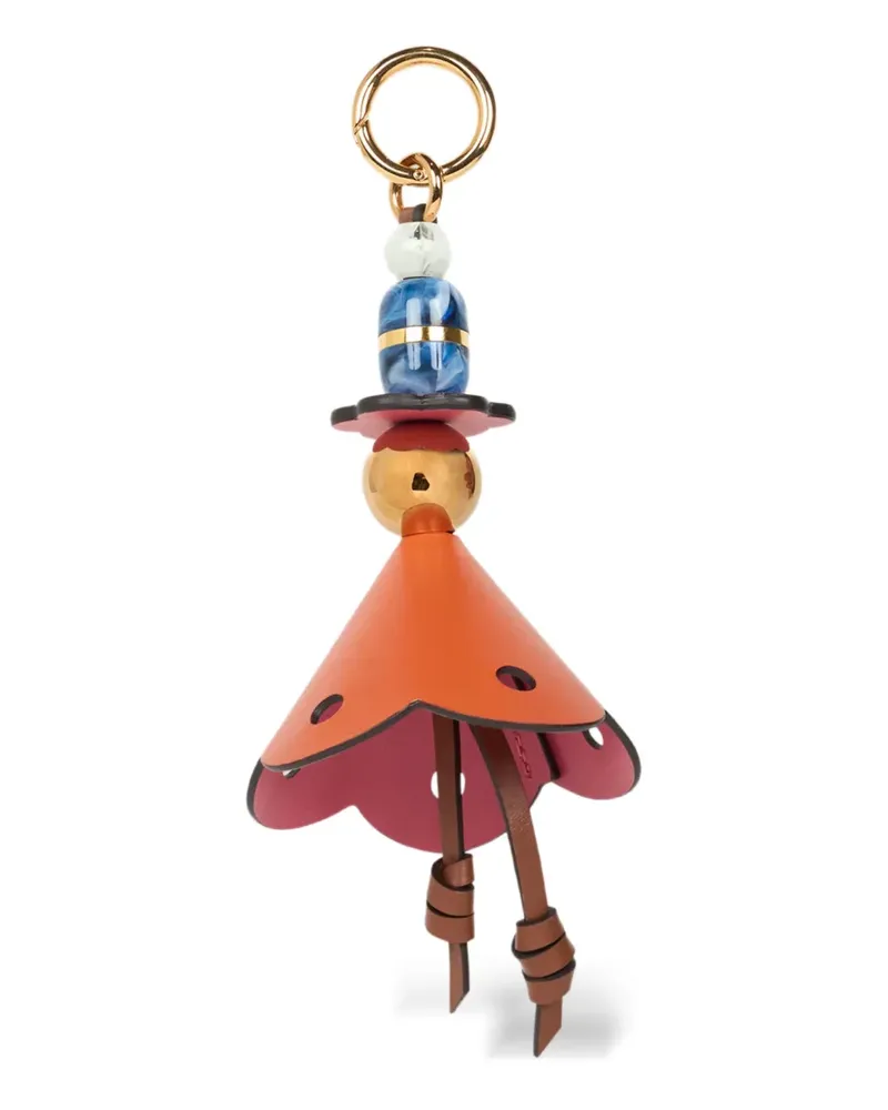 Etro Flower Marbles Tasche mit Lederanhänger - Orange Orange