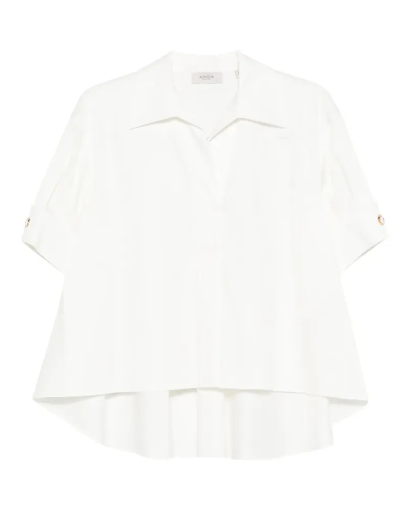 AGNONA collar blouse - Weiß Weiß