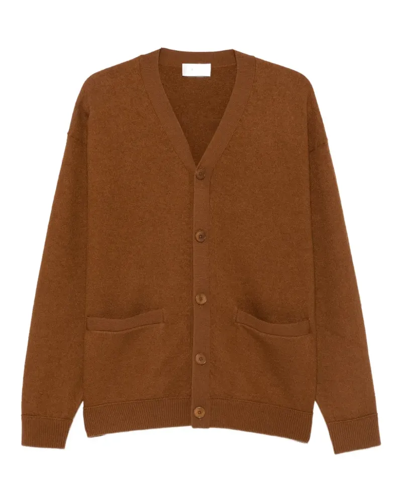 Drykorn Geknöpfter Tello Cardigan mit V-Ausschnitt - Braun Braun