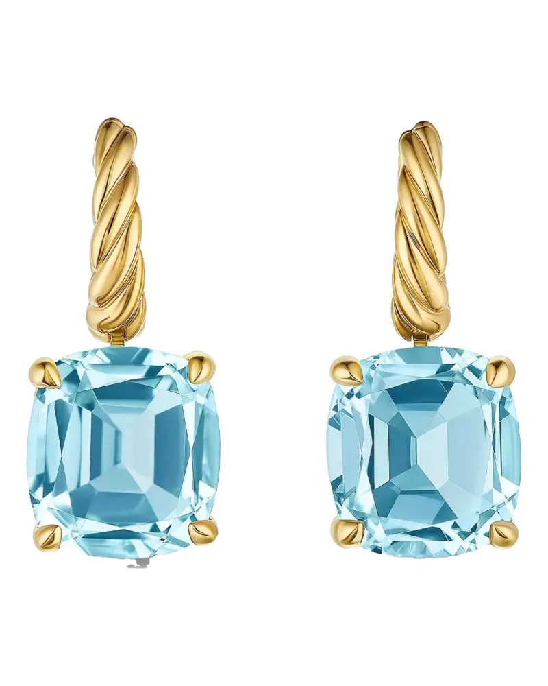 David Yurman 18kt Marbella™ Gelbgold-Hängeohrringe mit blauem Topas Gold