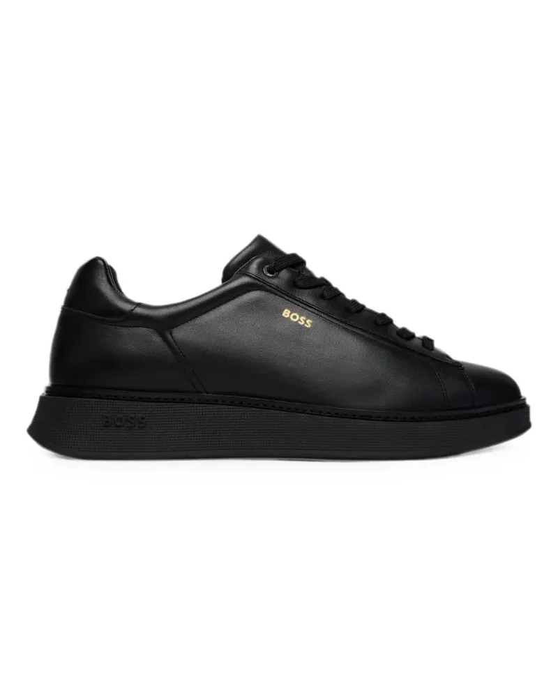HUGO BOSS Sneakers mit Logo-Print - Schwarz Schwarz