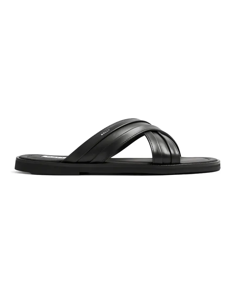 Bally Gherry criss-cross leather sandals - Schwarz Schwarz