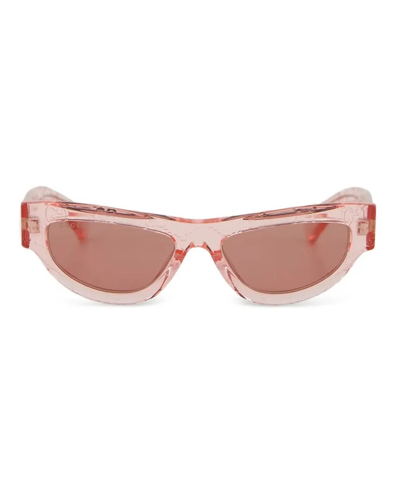 Gucci Cat-Eye-Sonnenbrille mit GG - Rosa Rosa