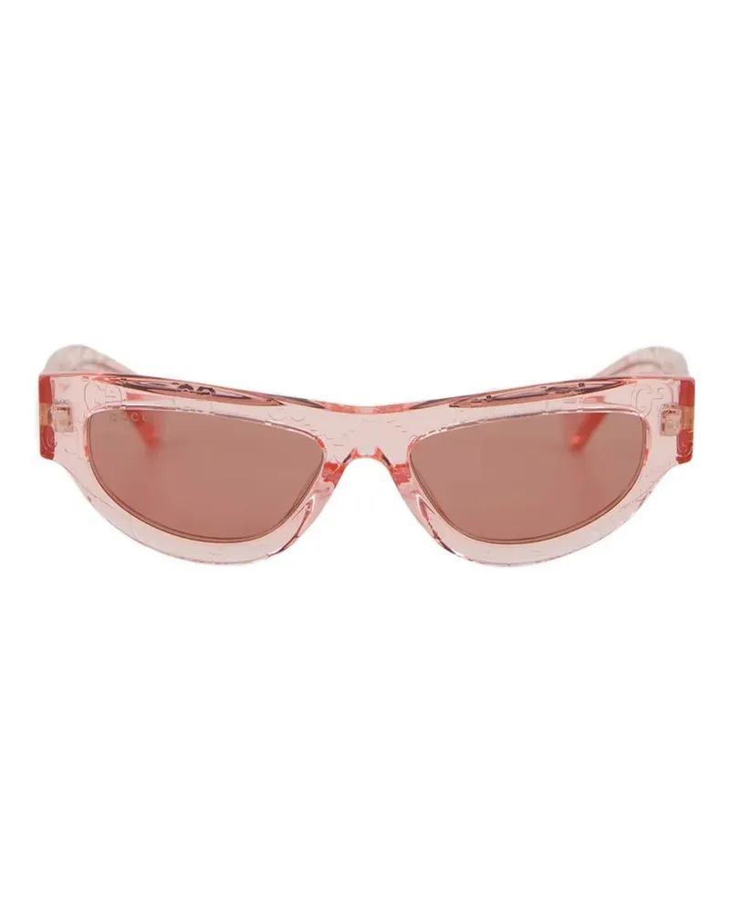 Gucci Cat-Eye-Sonnenbrille mit GG - Rosa Rosa
