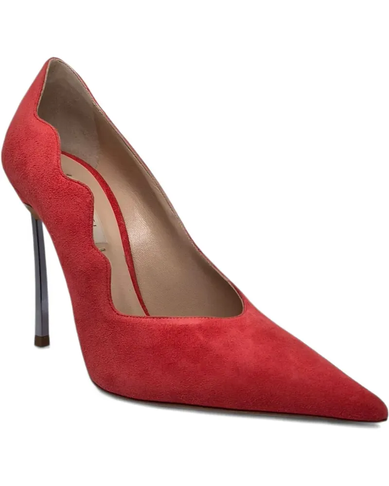 Casadei scalloped stiletto pumps - Rot Rot
