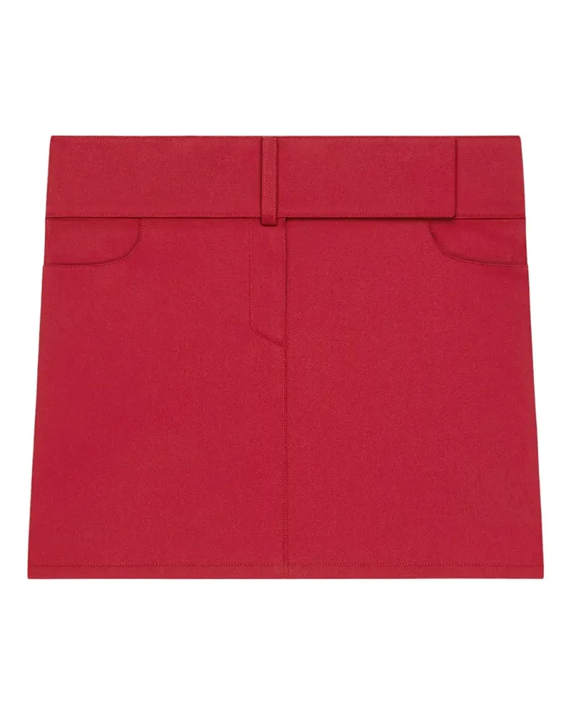 Courrèges Minirock mit Gürtel - Rot Rot