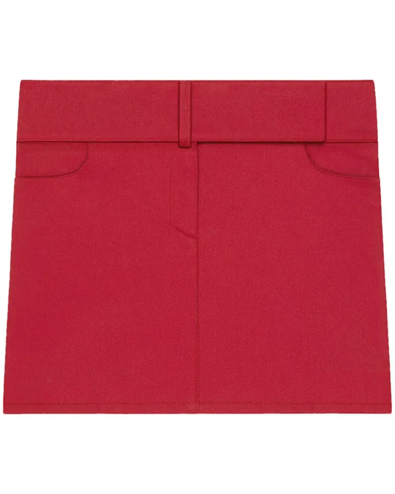 Courrèges Minirock mit Gürtel - Rot Rot