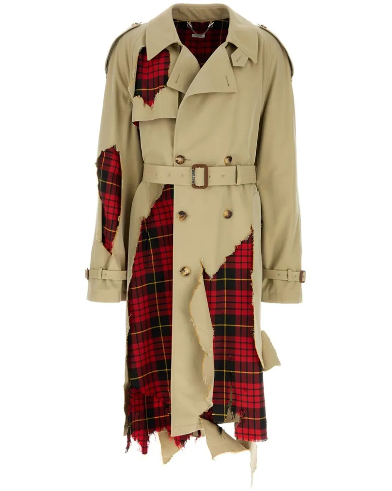 Alexander McQueen Trenchcoat mit Gürtel - Nude Nude