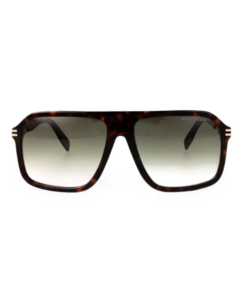 Marc Jacobs Eckige Sonnenbrille in Schildpattoptik - Braun Braun