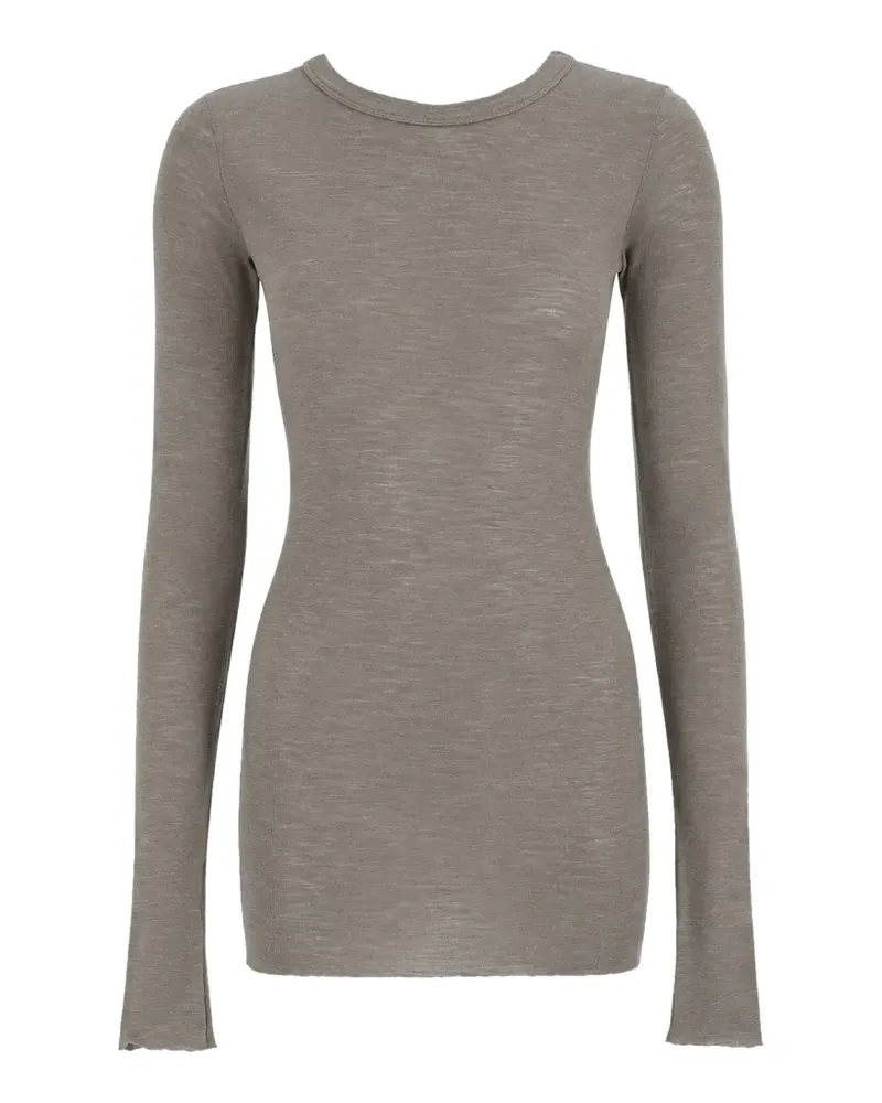 Rick Owens Klassisches Langarmshirt - Grau Grau