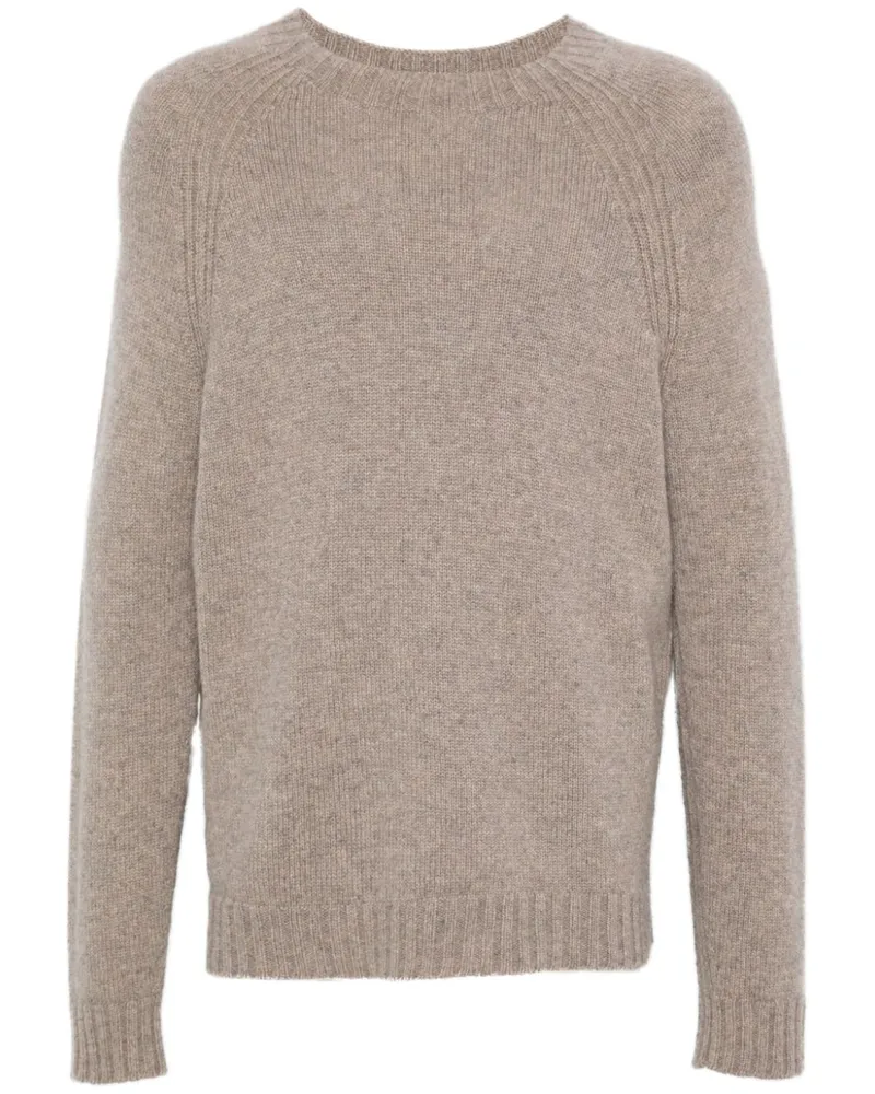 Eric Bompard Rundhals-Pullover mit Raglanärmeln - Nude Nude