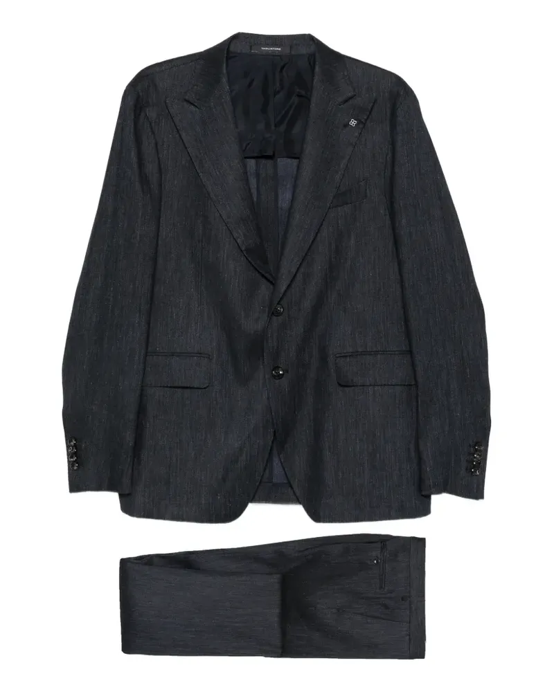 Tagliatore peak-lapel single-breasted suit - Blau Blau