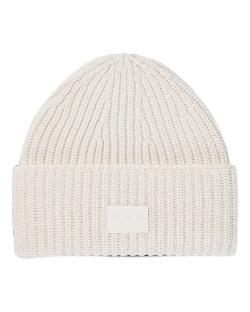 Bogner Larah Beanie mit Logo-Patch - Nude Nude